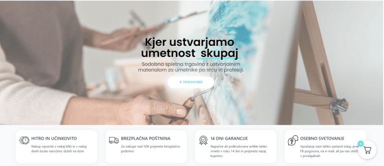 Trgovina z ustvarjalnim materialom