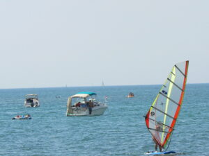 pogled z plaže lazaret